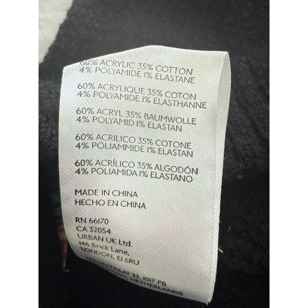 Free People Black Knit Skort Shorts
